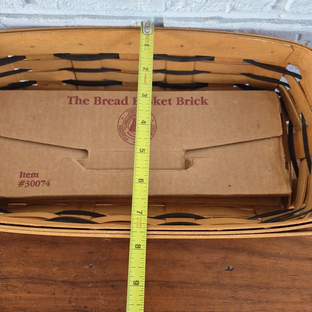 Longaberger Signed Numbered  Baking Celebration Basket W/Breadwarmer Brick